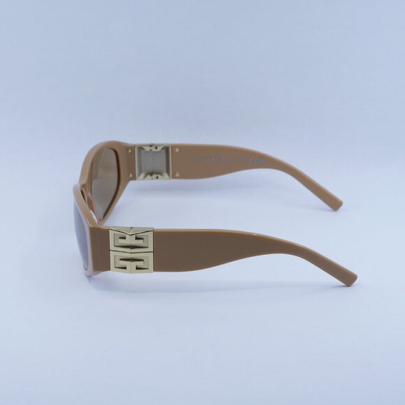 🕶️ New Givenchy GV40054I 57G Sunglasses - Shiny Beige Frame - Picture 8 of 11